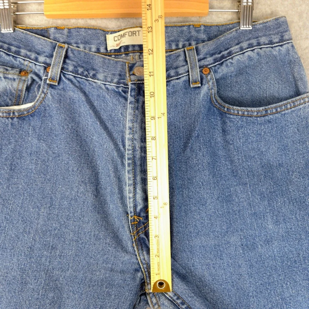 Levis 560 Comfort Fit Mens‎ Blue Jeans Loose Tapered Denim 38x30 (Fits 36x28)